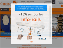 Tablet Screenshot of cimaises-et-plus.com